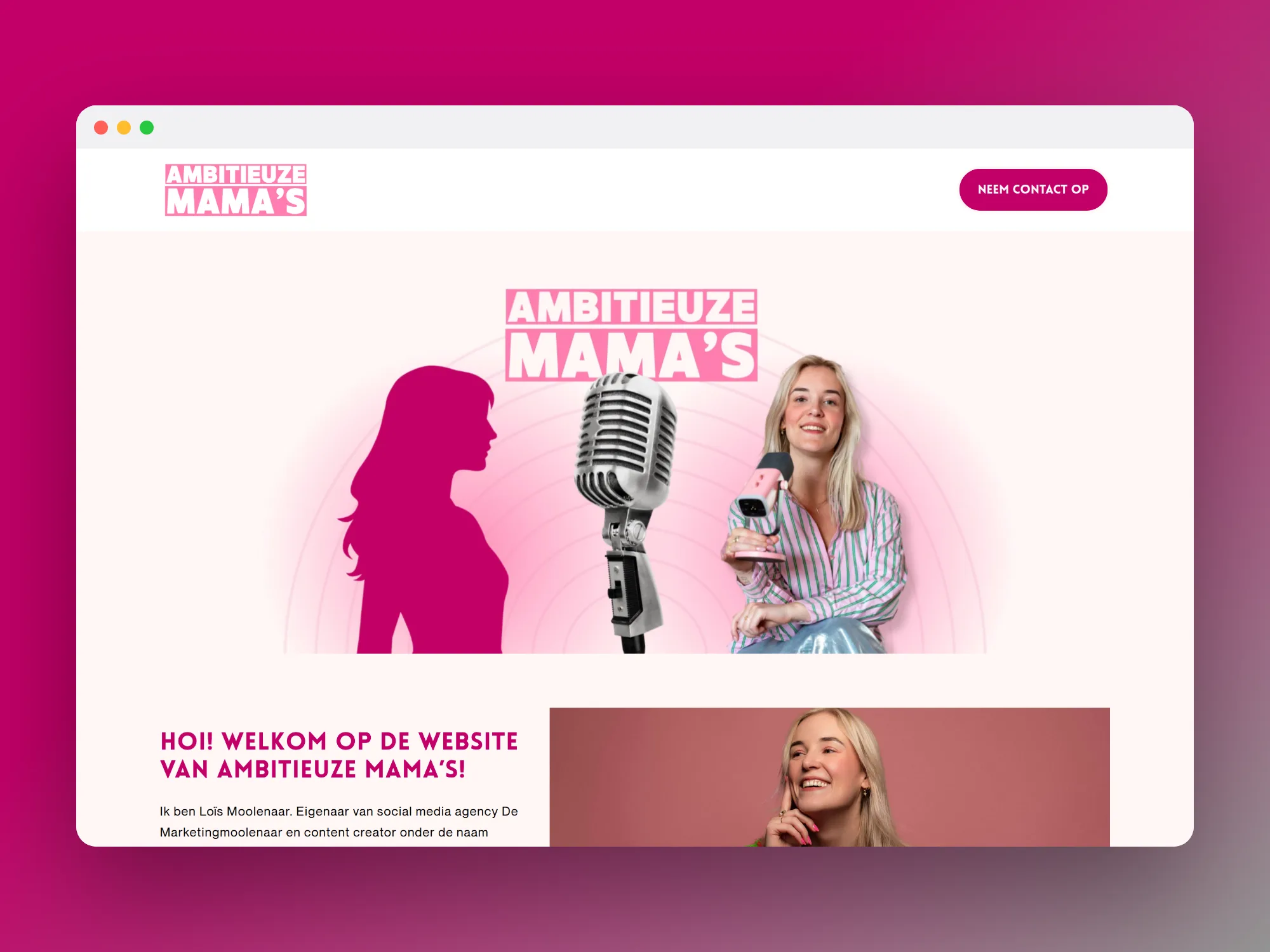 Ambitieuze Mama's — Website — podcast & community