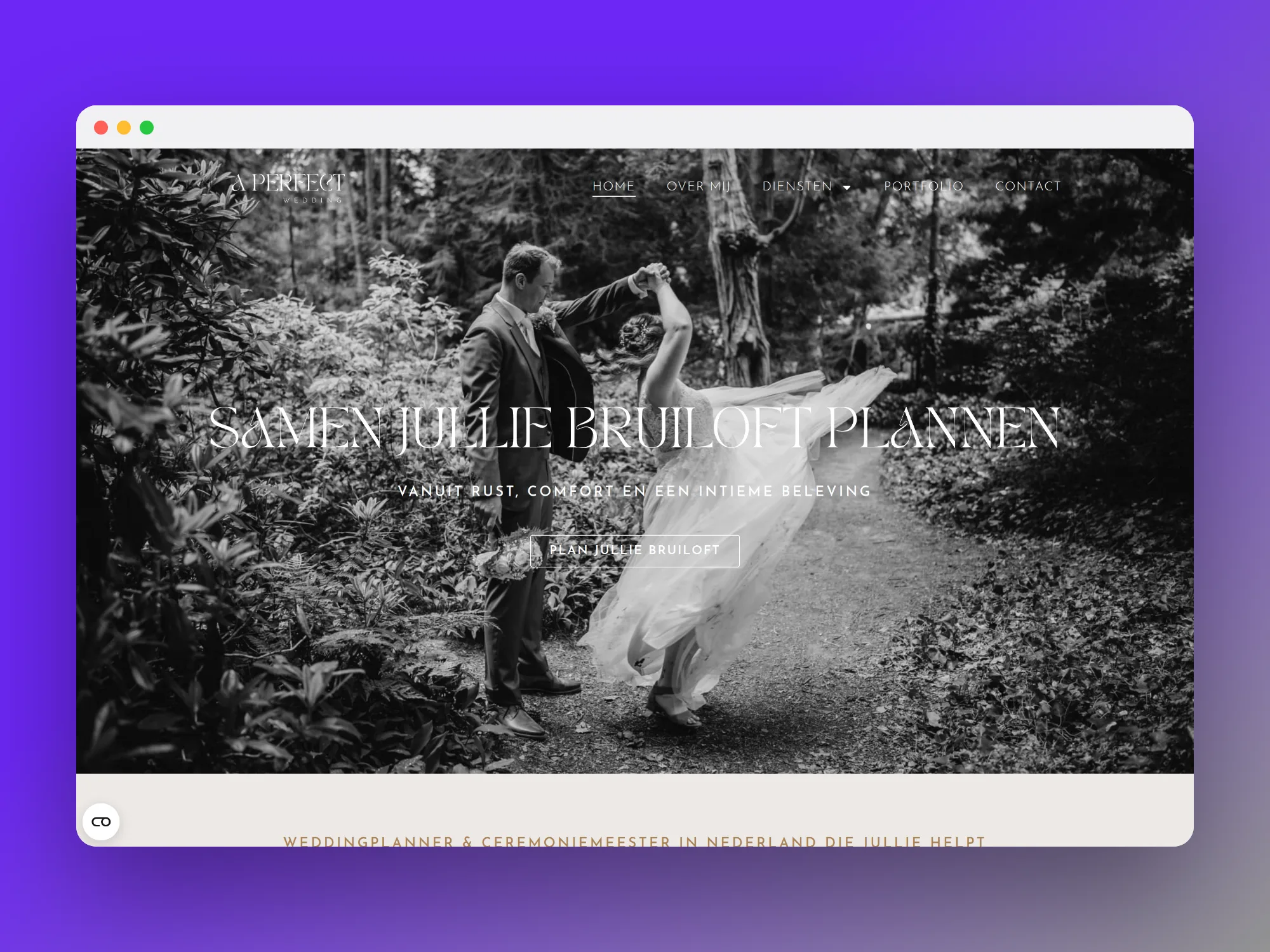 Angelique Hellendoorn — Website — weddingplanner