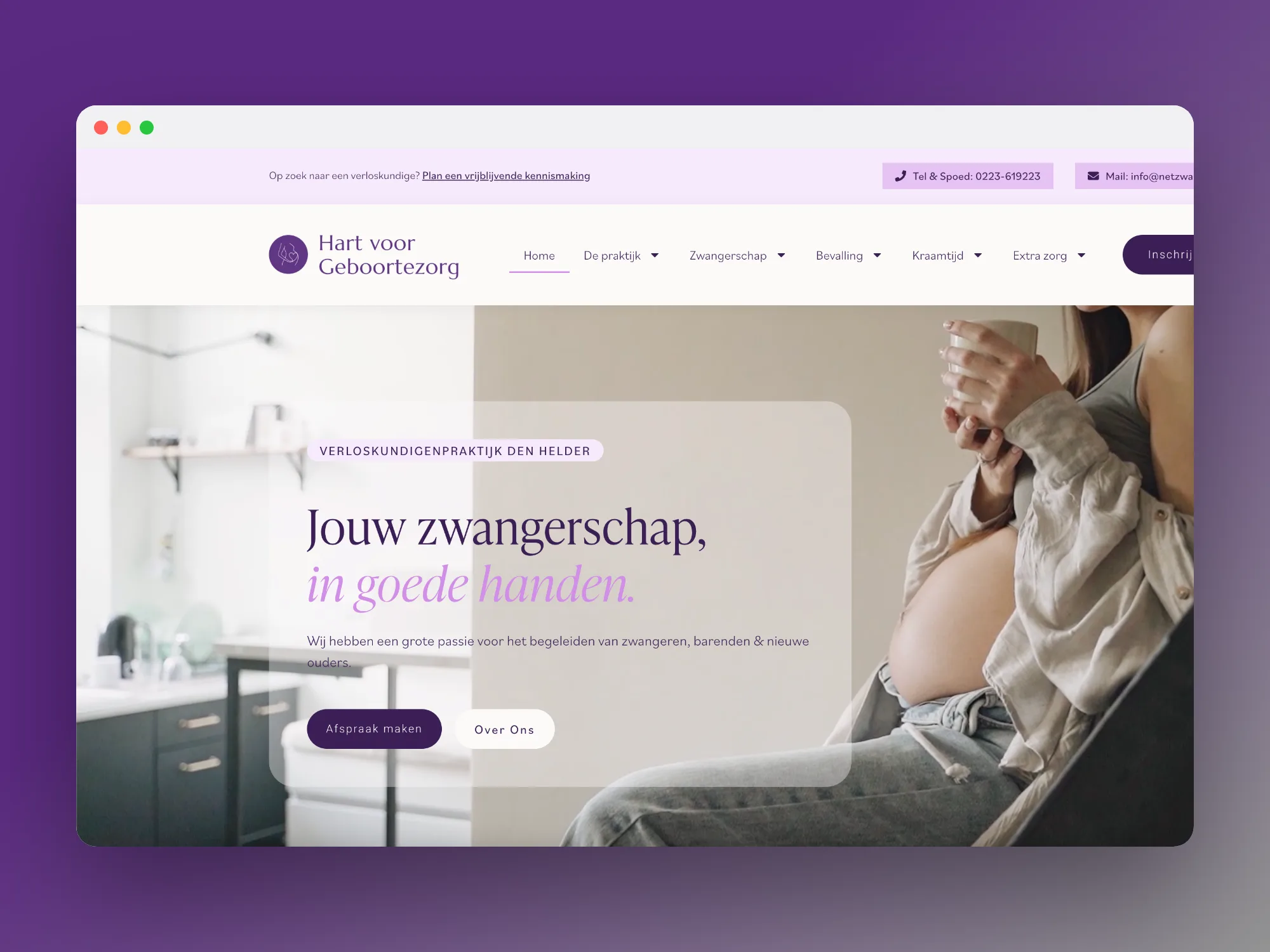 Hart voor Geboortezorg — Website — verloskundigenpraktijk